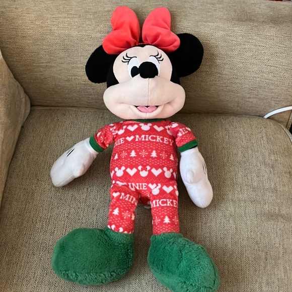 Disney Other - Disney Minnie Mouse plush in Mickey pajamas